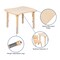 Flash Furniture Rectangle 21.875 W, 26.625 L, 23.5 H, Plastic, Steel, Brown YU-YCY-098-RECT-TBL-NAT-GG - alternate 6